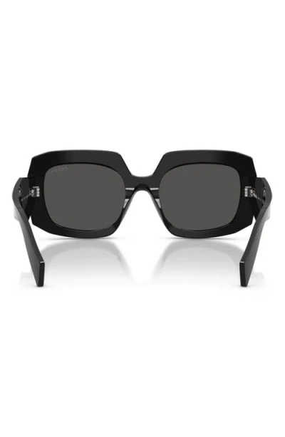 Prada 55mm Square Sunglasses In Black