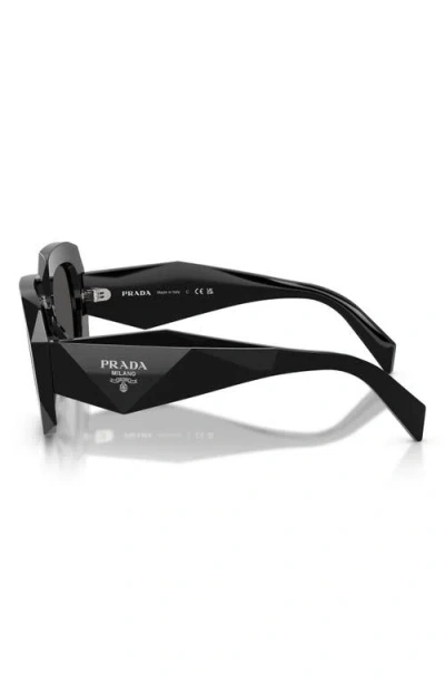 Prada 55mm Square Sunglasses In Black
