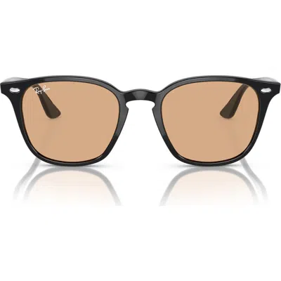 Ray Ban Ray-ban 66mm Square Sunglasses In Black