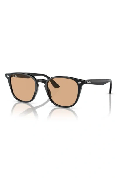 Ray Ban Ray-ban 66mm Square Sunglasses In Black