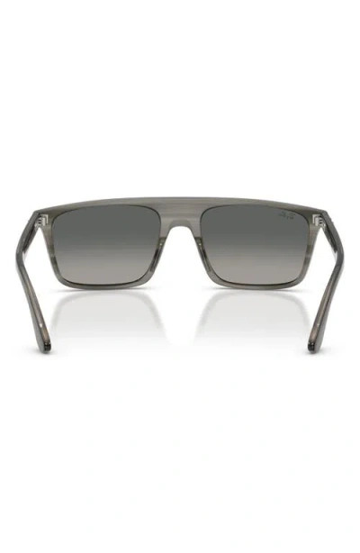 Ray Ban Ray-ban 57mm Gradient Square Sunglasses In Multi