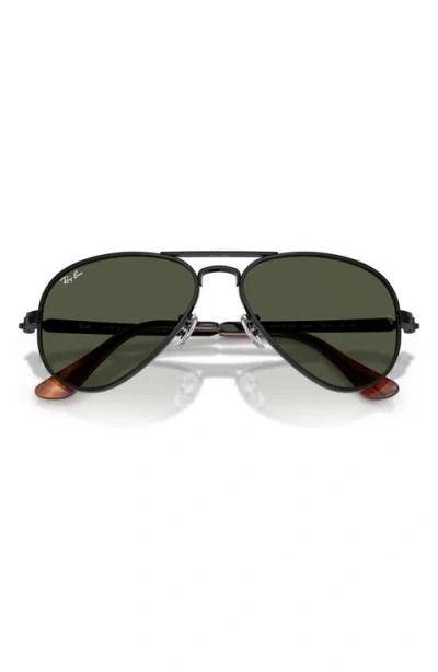 Ray Ban Ray-ban 58mm Aviator Max Polarized Sunglasses In Black
