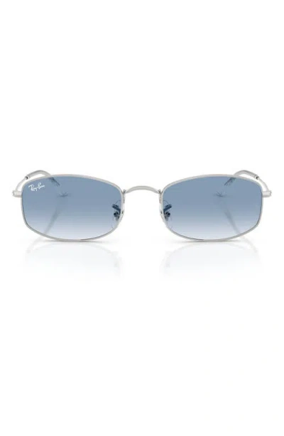 Ray Ban Ray-ban 55mm Gradient Irregular Sunglasses In Blue