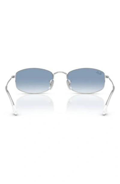Ray Ban Ray-ban 55mm Gradient Irregular Sunglasses In Blue