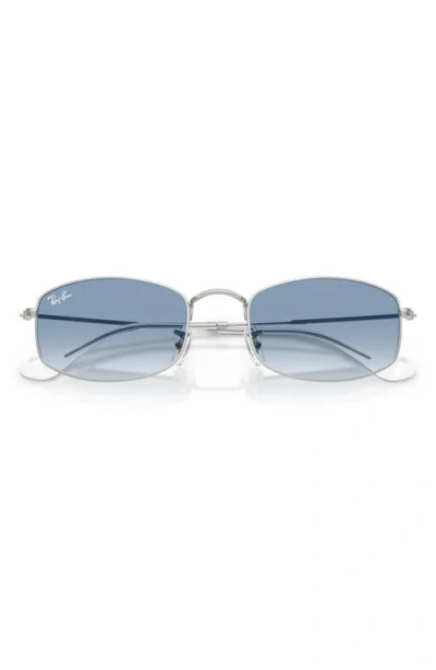 Ray Ban Ray-ban 55mm Gradient Irregular Sunglasses In Blue