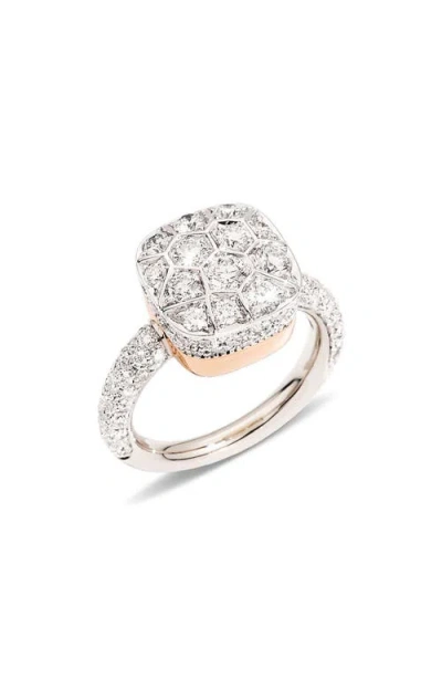 Pomellato Nudo Maxi Diamond Ring In Gold