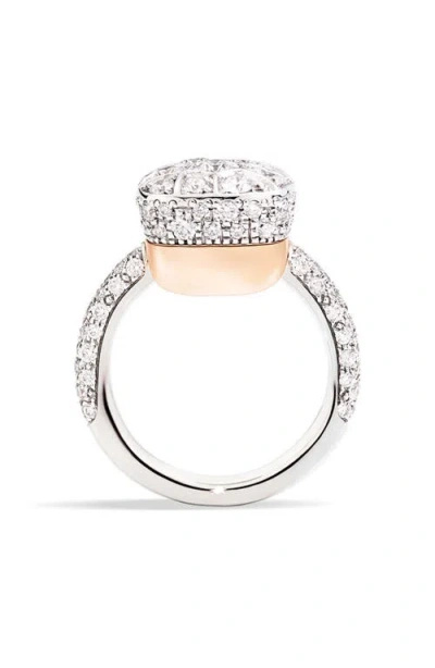 Pomellato Nudo Maxi Diamond Ring In Gold