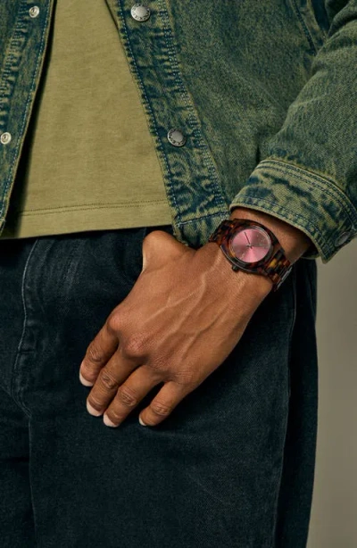 Nixon Time Teller Acetate Bracelet Watch, 40mm In Multi