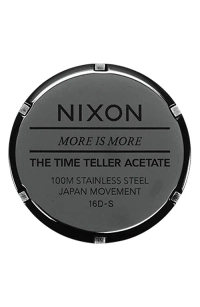 Nixon Time Teller Acetate Bracelet Watch, 40mm In Multi