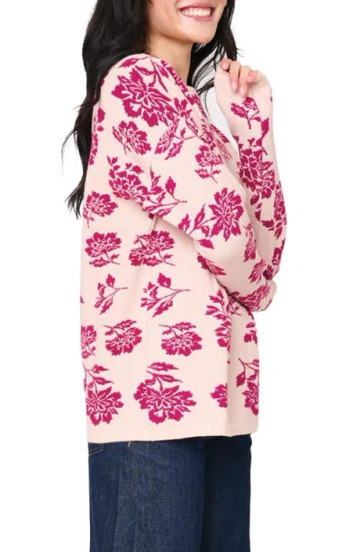 Gibsonlook Relaxed Fit Intarsia Sweater In Pink