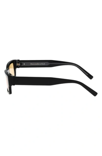Abercrombie & Fitch 54mm Rectangular Sunglasses In Black