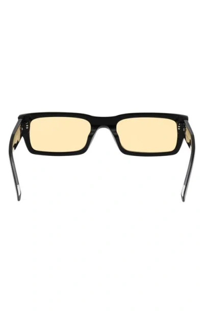 Abercrombie & Fitch 54mm Rectangular Sunglasses In Black