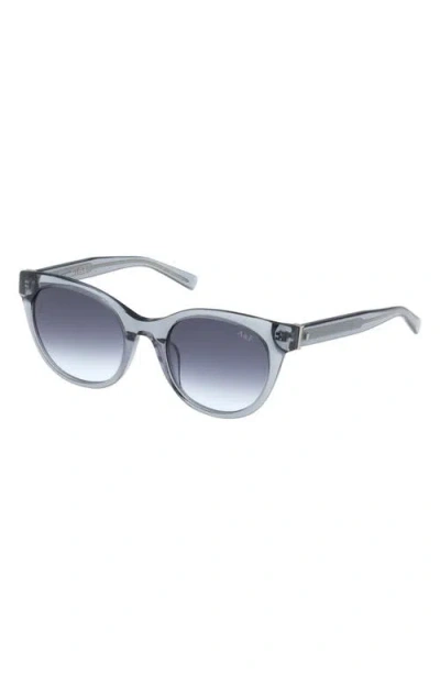 Abercrombie & Fitch 52mm Gradient Cat Eye Sunglasses In White