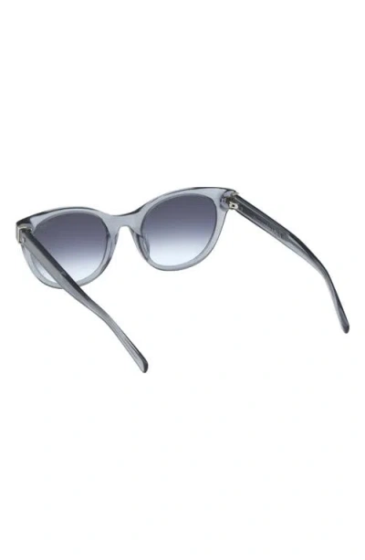 Abercrombie & Fitch 52mm Gradient Cat Eye Sunglasses In White
