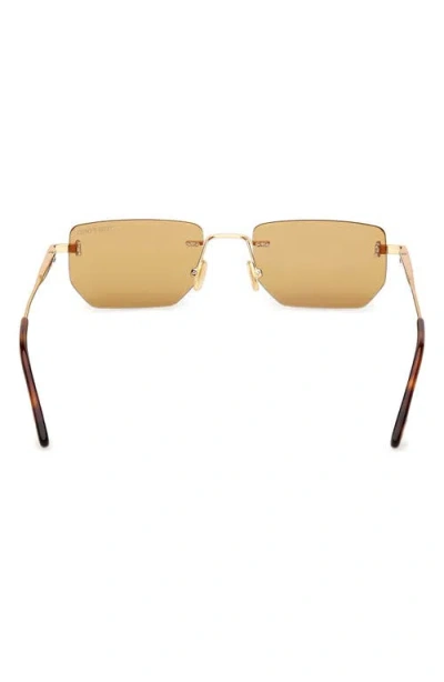 Tom Ford Ethan 53mm Geometric Sunglasses In Gold