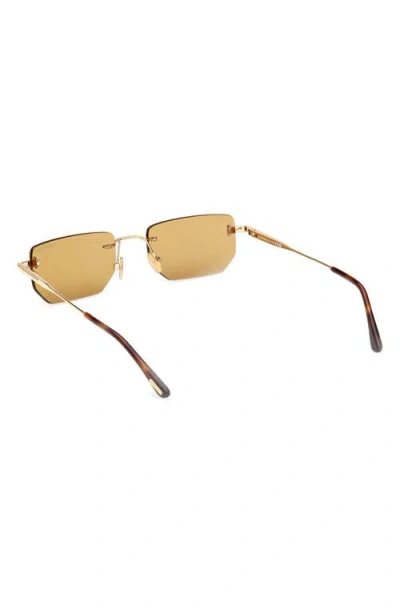 Tom Ford Ethan 53mm Geometric Sunglasses In Gold