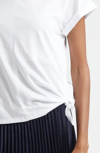 3.1 Phillip Lim Mixed Media T-shirt & Pleated Skirt Dress In Multi