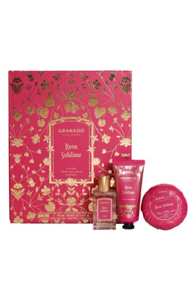 Granado Rosa Sublime 3-piece Gift Set In Transparent