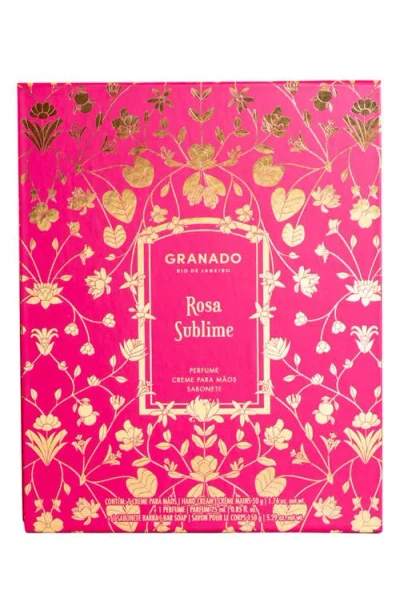Granado Rosa Sublime 3-piece Gift Set In Transparent