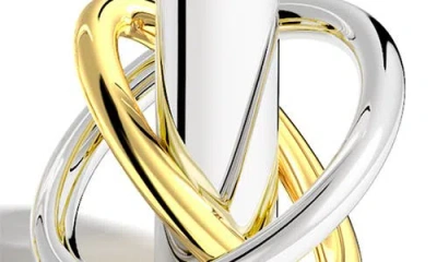 Anna New York Ring Set Of 2 Candleholders In Silver