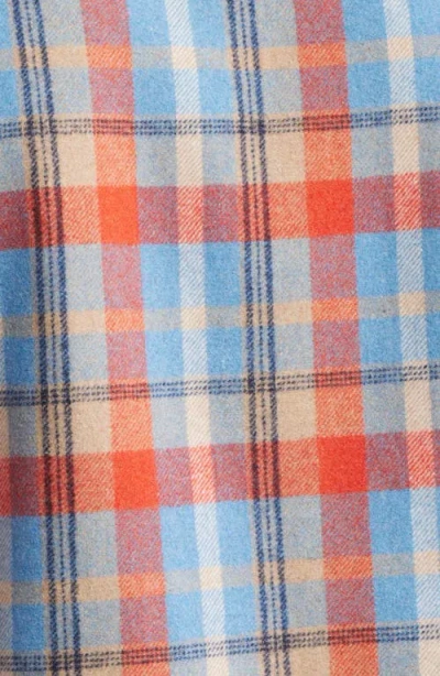 Pleasures Folklore Plaid Brushed Wool Blend Zip-up Work Jacket In Multi