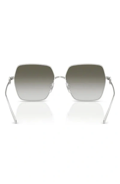 Tory Burch 58mm Gradient Square Sunglasses In Gray