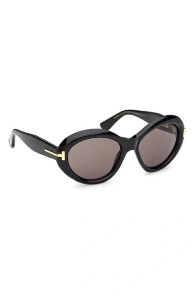 Tom Ford 55mm Oval Sunglasses