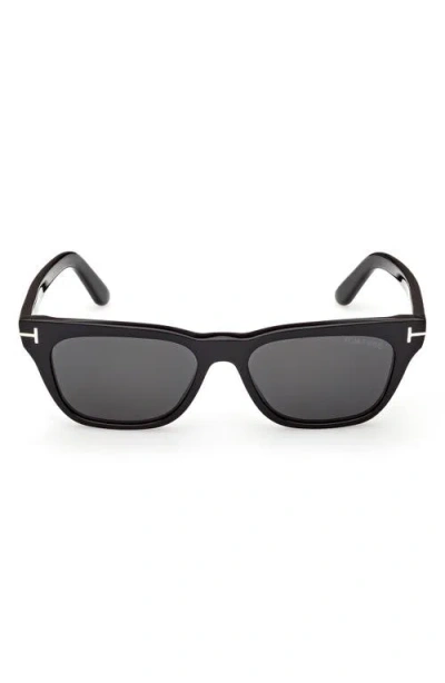Tom Ford Penn 53mm Rectangular Sunglasses In Black