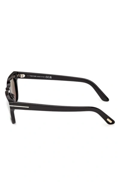 Tom Ford Penn 53mm Rectangular Sunglasses In Black