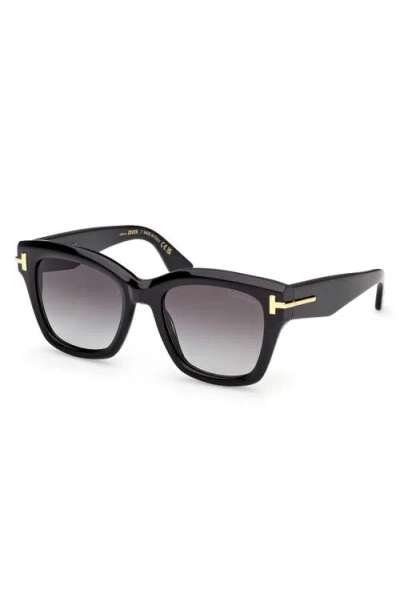 Tom Ford Ft1329 Oversized Square Frame Sunglasses In Black