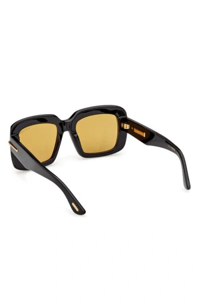 Tom Ford 53mm Square Sunglasses In Black