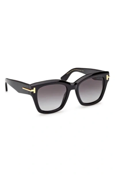 Tom Ford Ft1329 Oversized Square Frame Sunglasses In Black