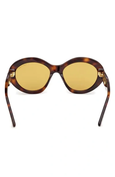 Tom Ford 55mm Oval Sunglasses In Multi