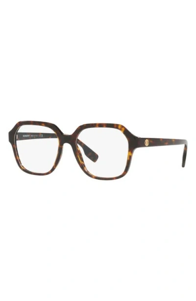 Burberry 54mm Square Optical Glasses In Brown