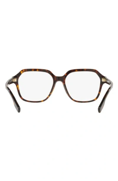 Burberry 54mm Square Optical Glasses In Brown