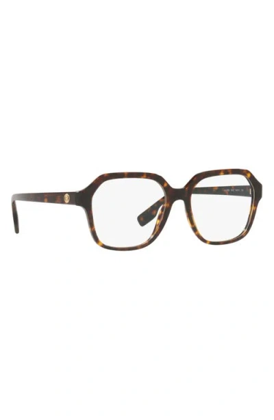 Burberry 54mm Square Optical Glasses In Brown