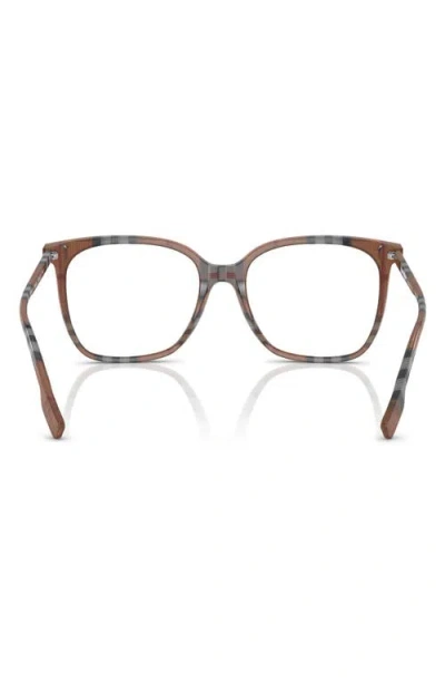 Burberry 54mm Square Optical Glasses In Brown