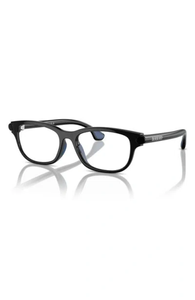 Burberry 47mm Rectangular Optical Glasses In Black