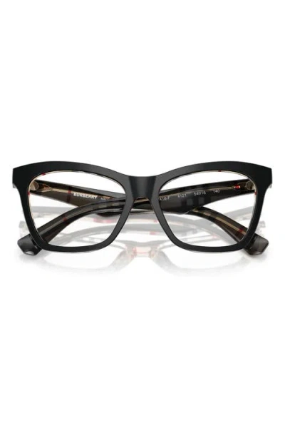 Burberry 52mm Cat Eye Optical Glasses In Black