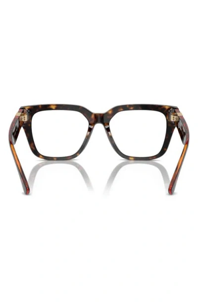 Burberry 51mm Square Optical Glasses In Multi
