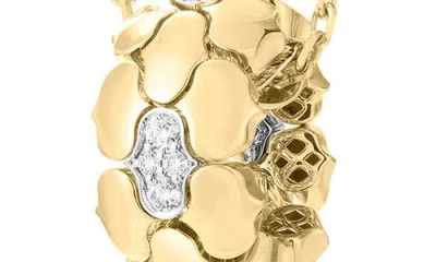 Roberto Coin Cobra Diamond Rondelle Necklace In Gold