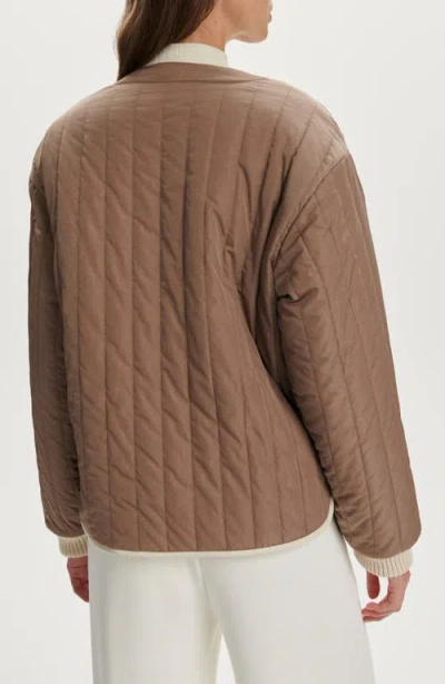 Varley Drew Reversible Jacket In Brown