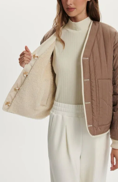 Varley Drew Reversible Jacket In Brown