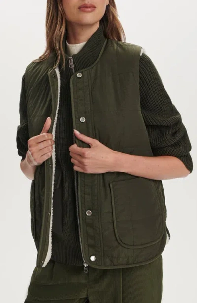 Varley Audrea Reversible Gilet In Green