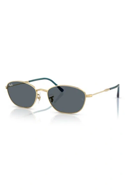 Ray Ban Ray-ban 58mm Irregular Oval Sunglasses In Gold