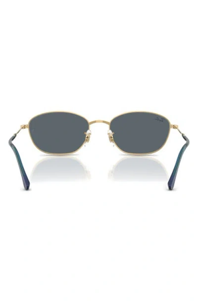 Ray Ban Ray-ban 58mm Irregular Oval Sunglasses In Gold