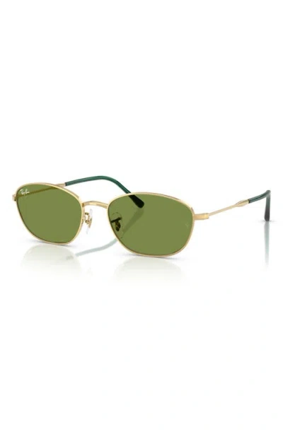 Ray Ban Ray-ban 58mm Irregular Oval Sunglasses In Gold