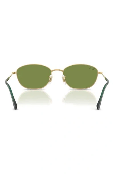 Ray Ban Ray-ban 58mm Irregular Oval Sunglasses In Gold