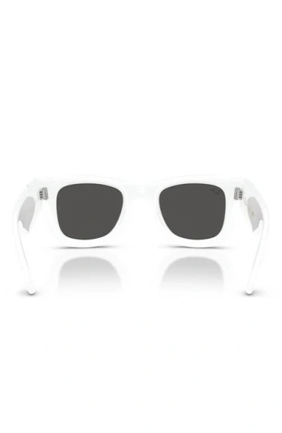 Ray Ban Ray-ban Wayfarer Puffer 47mm Small Square Sunglasses In White