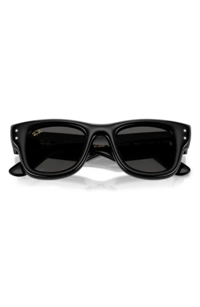 Ray Ban Ray-ban Wayfarer Puffer 47mm Small Square Sunglasses In Black